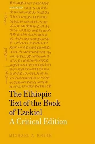 The Ethiopic Text of the Book of Ezekiel cover