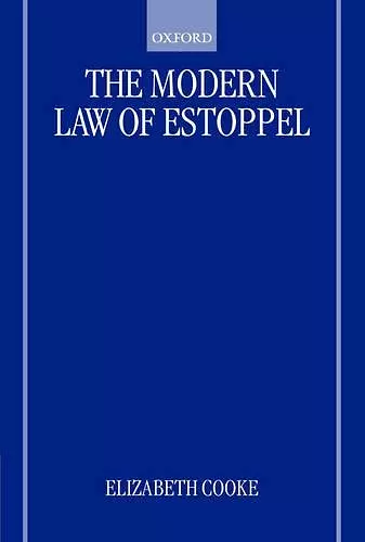 The Modern Law of Estoppel cover