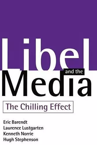 Libel and the Media cover