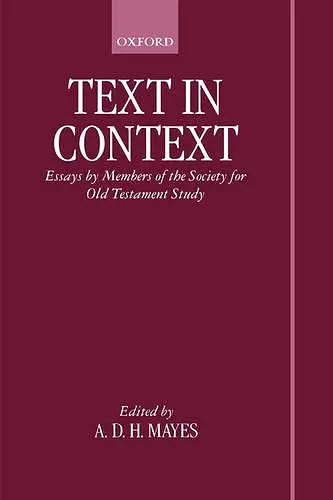 Text in Context cover