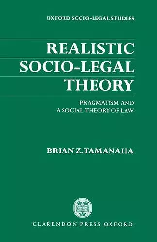 Realistic Socio-Legal Theory cover