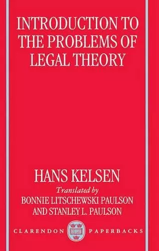 Introduction to the Problems of Legal Theory cover