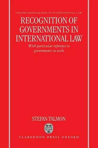 Recognition of Governments in International Law cover