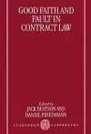 Good Faith and Fault in Contract Law cover