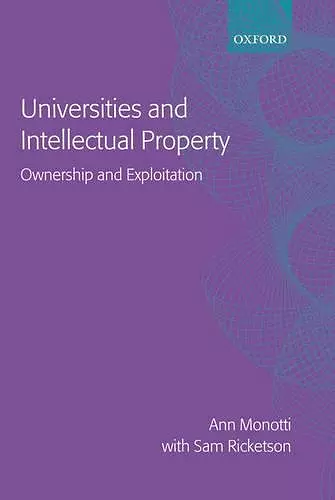 Universities and Intellectual Property cover