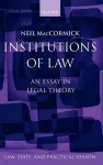 Institutions of Law cover