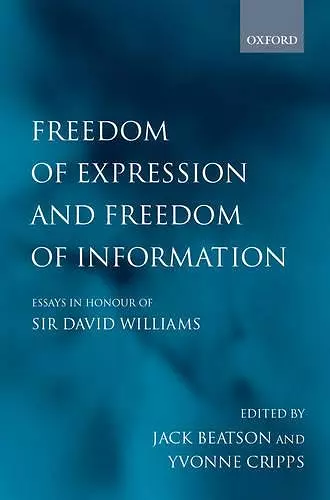 Freedom of Expression and Freedom of Information cover