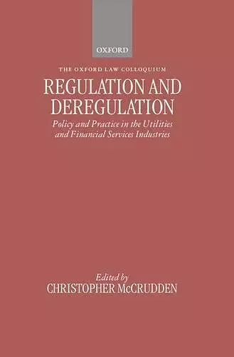 Regulation and Deregulation cover