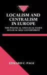 Localism and Centralism in Europe cover
