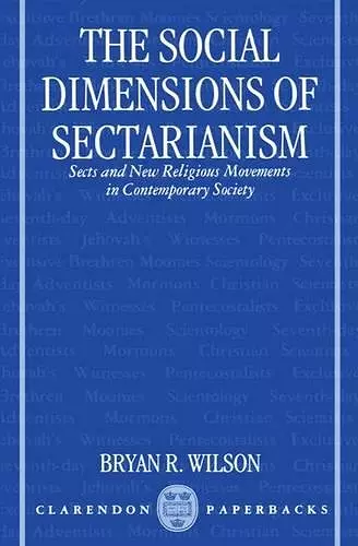 The Social Dimensions of Sectarianism cover