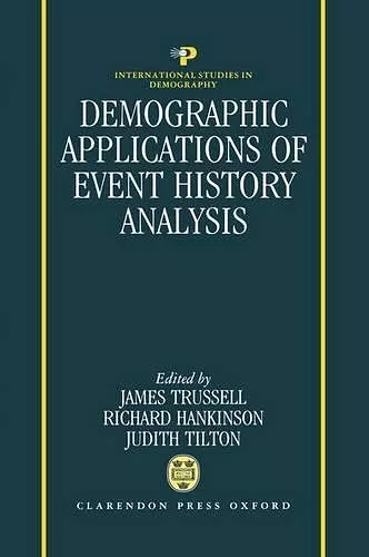 Demographic Applications of Event History Analysis cover