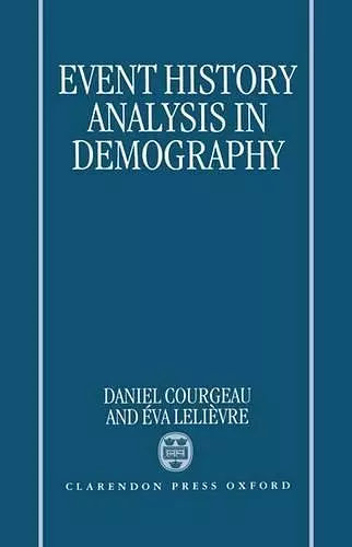 Event History Analysis in Demography cover