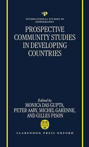 Prospective Community Studies in Developing Countries cover