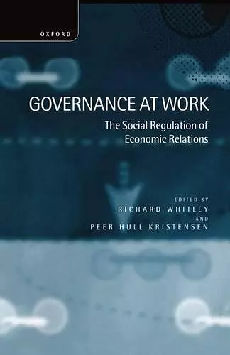 Governance at Work cover