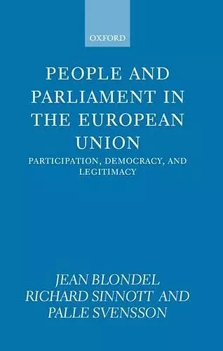 People and Parliament in the European Union cover