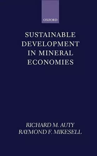 Sustainable Development in Mineral Economies cover