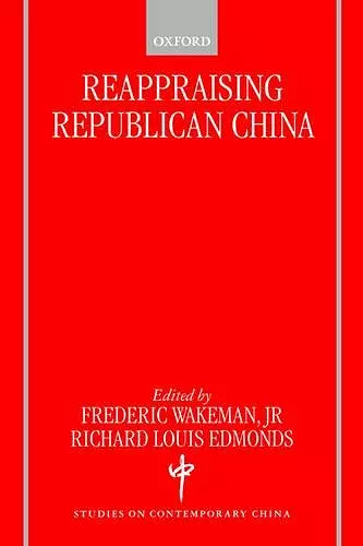 Reappraising Republican China cover