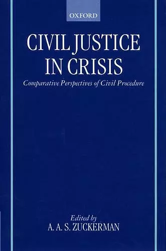 Civil Justice in Crisis cover