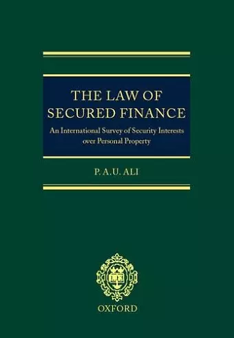 The Law of Secured Finance cover