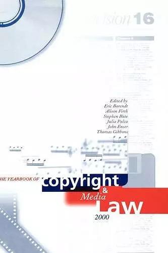 Yearbook of Copyright and Media Law: Volume V, 2000 cover