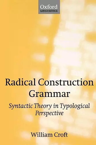 Radical Construction Grammar cover