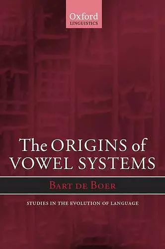 The Origins of Vowel Systems cover