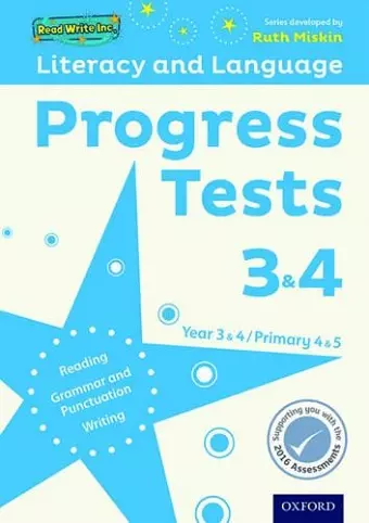 Read Write Inc. Literacy and Language: Years 3&4: Progress Tests 3&4 cover