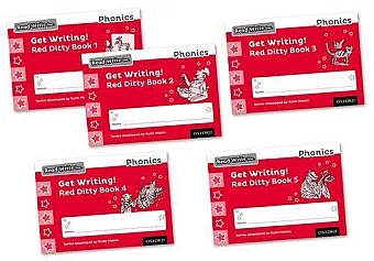 Read Write Inc. Phonics: Get Writing! Red Ditty Books 1-5 Mixed Pack of 5 cover