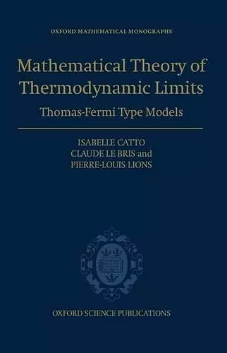 Mathematical Theory of Thermodynamic Limits cover