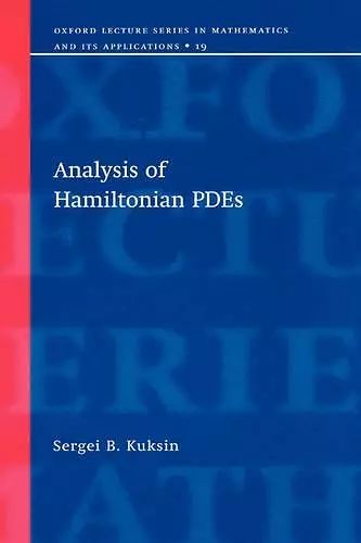 Analysis of Hamiltonian PDEs cover