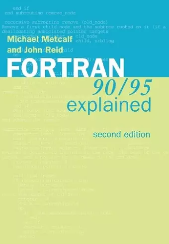 Fortran 90/95 Explained cover