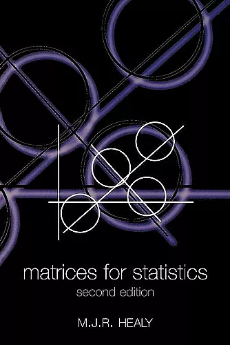 Matrices for Statistics cover