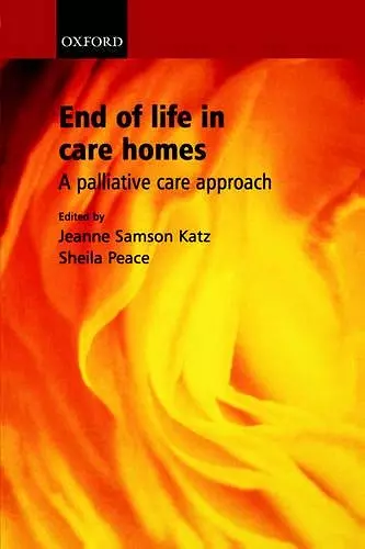 End of Life in Care Homes cover