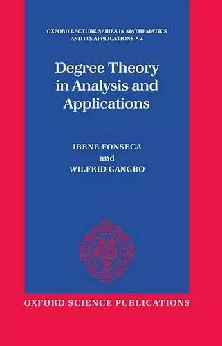 Degree Theory in Analysis and Applications cover