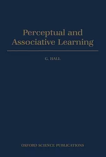 Perceptual and Associative Learning cover