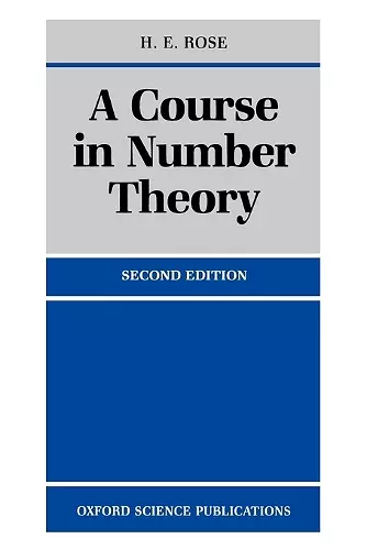 A Course in Number Theory cover