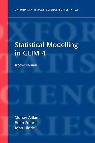 Statistical modelling in GLIM4 cover