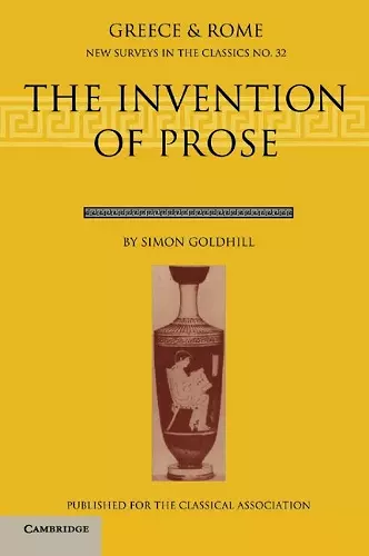 The Invention of Prose cover