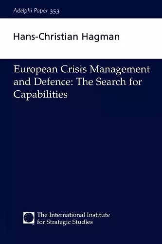 European Crisis Management and Defence cover