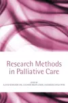 Research methods in palliative care cover