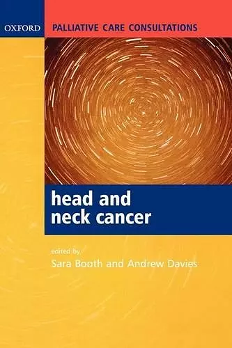 Palliative care consultations in head and neck cancer cover