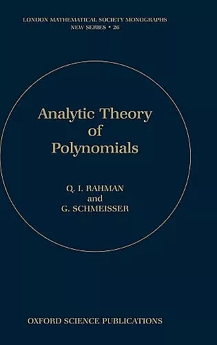 Analytic Theory of Polynomials cover