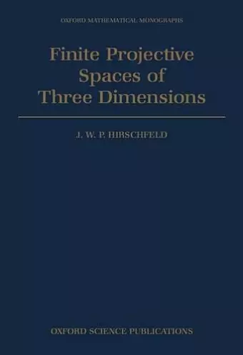 Finite Projective Spaces of Three Dimensions cover