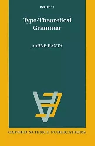 Type-theoretical Grammar cover