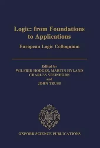 Logic: From Foundations to Applications cover