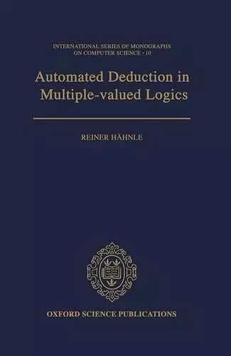 Automated Deduction in Multiple-Valued Logics cover