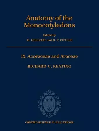 Anatomy of the Monocotyledons cover