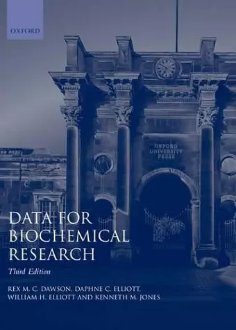 Data for Biochemical Research cover