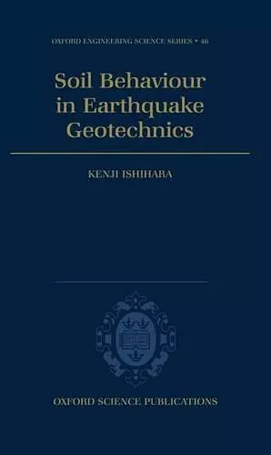 Soil Behaviour in Earthquake Geotechnics cover