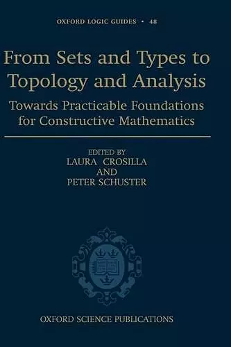 From Sets and Types to Topology and Analysis cover